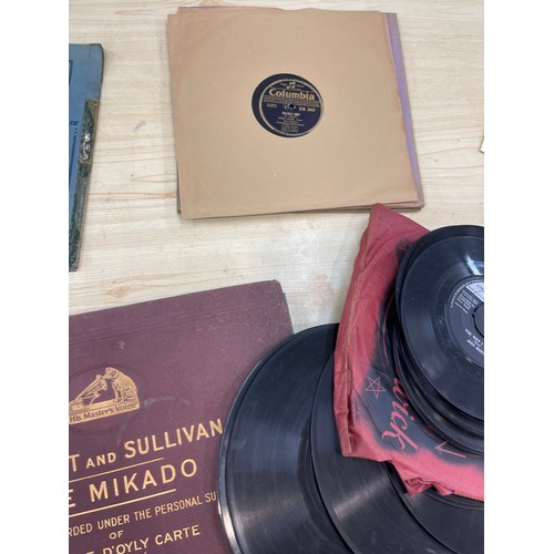 252 - Selection of vintage shellac records to include His Masters voice