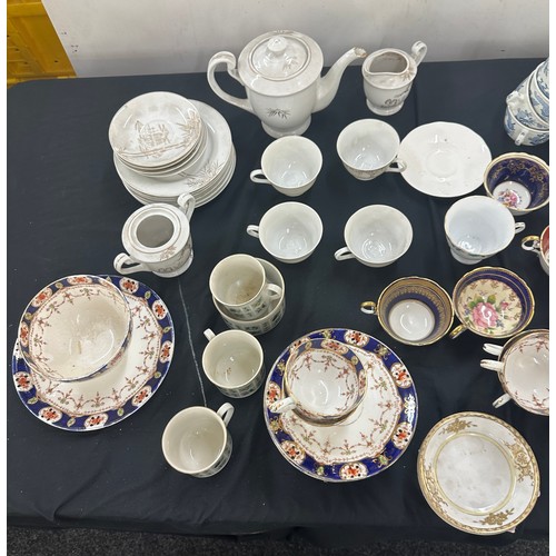 222 - Large selection part tea services to include oriental design, Aynsley, Royal Doulton etc a/f