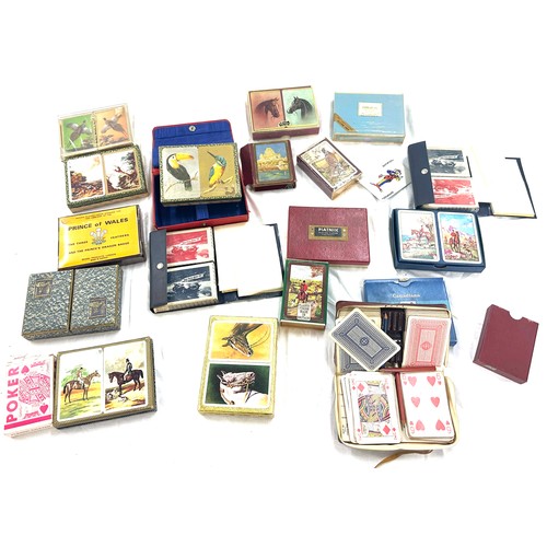 210 - Selection of  assorted vintage and later playing cards