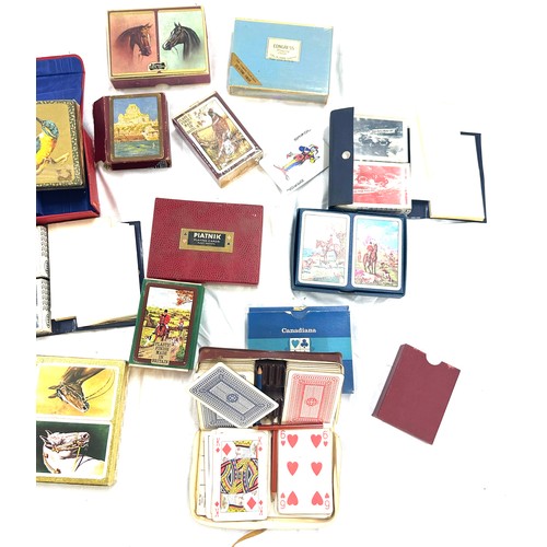 210 - Selection of  assorted vintage and later playing cards