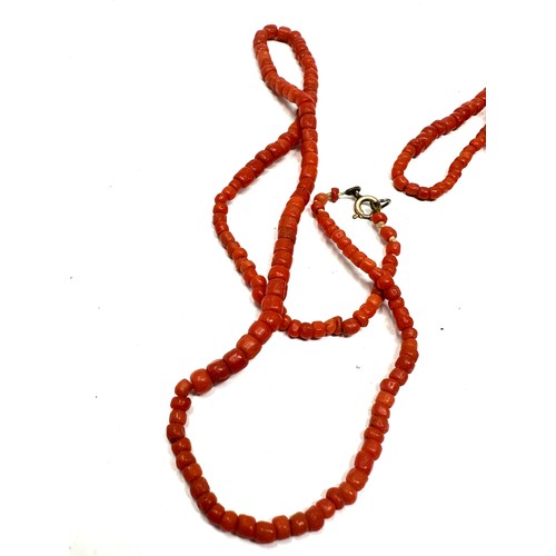 509 - Two Antique Coral  Necklaces