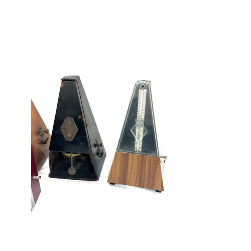 11 - Selection of 3 vintage Metronomes includes Dulcet swiss made, Wittner, Maelzel