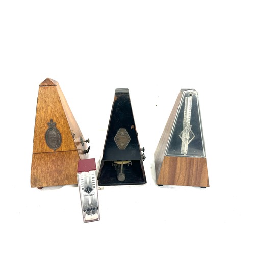 11 - Selection of 3 vintage Metronomes includes Dulcet swiss made, Wittner, Maelzel