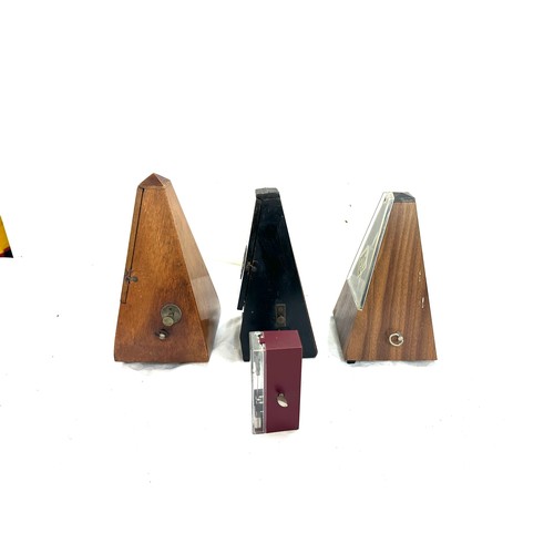 11 - Selection of 3 vintage Metronomes includes Dulcet swiss made, Wittner, Maelzel