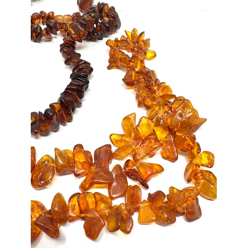 506 - Two Amber Necklaces Including Screw Clasp