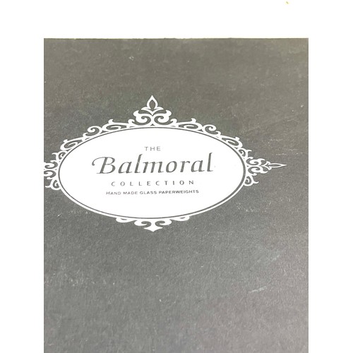 69 - 3 New, boxed Balmoral paperweights