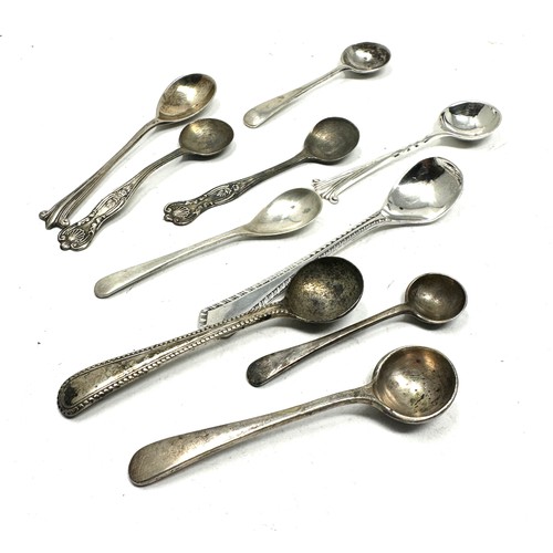 36 - 9 x .925 Condiment Spoons 1 plated (48g)