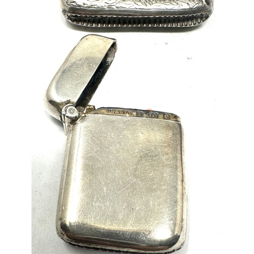 4 - 2 x .925 silver silver Vesta Cases 1 a/f