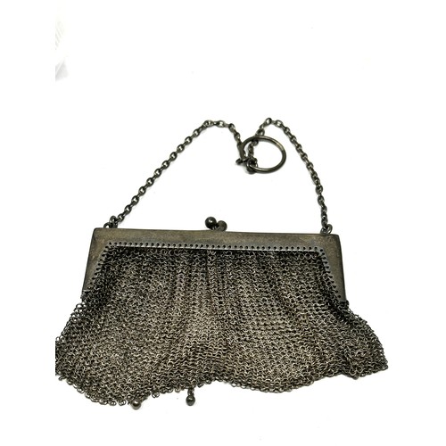 34 - .950 silver chainmail purse