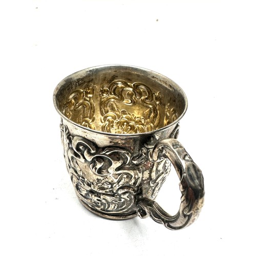 23 - silver Christening mug