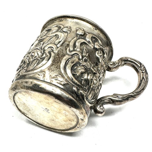 23 - silver Christening mug