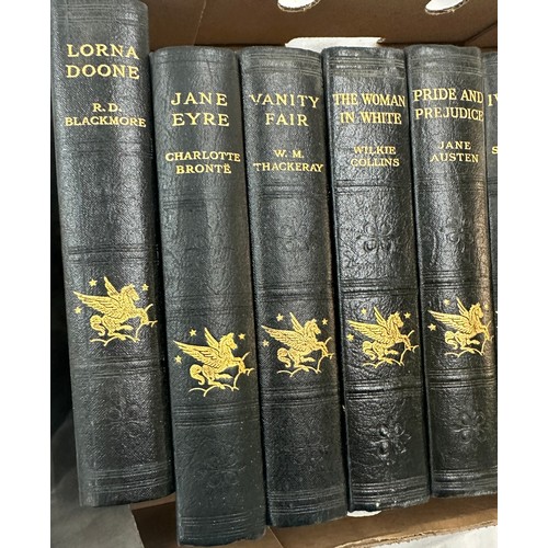 105 - Selection of vintage hard back books includes jane air, the women in white etc