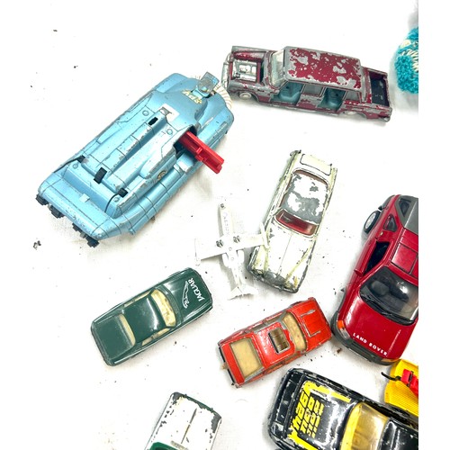 54 - Vintage Doll, selection vintage diecast cars to include Dinky, Corgi, Matchbox etc