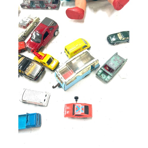 54 - Vintage Doll, selection vintage diecast cars to include Dinky, Corgi, Matchbox etc