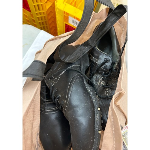 158 - Cofra welder work boots, size  42, 1 brand new and 1 used Hi-Vis jacket