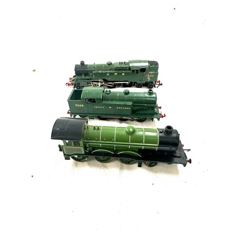 87 - Selection of 3 Hornby engines to include Great Western 7894, 7896, 8509