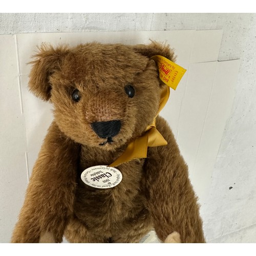 26 - Steiff 1909 classic Mohair Teddy 1909, 000447, Jointed, 9.5inches , Growler, w/Tags