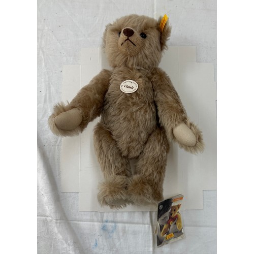 25 - Steiff Teddy bear approx 32 cm beige Mohair EAN 005138 with original tags