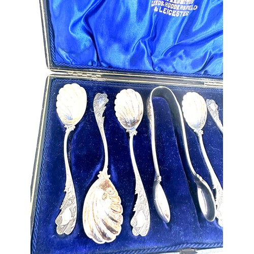 605 - Art Nouveau teaspoon / sugar set