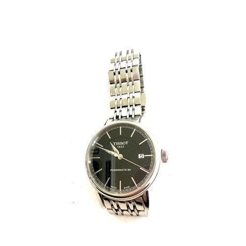 625 - Tissot 1853 powermatic,80 steel mens wristwatch, boxed and working order no warranty given