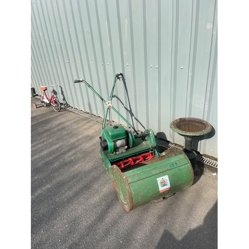 100A - Vintage Ransomes petrol lawn mower, blade measures 22 inches