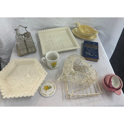 248 - Selection of miscellaneous includes tea cups, cruet set etc