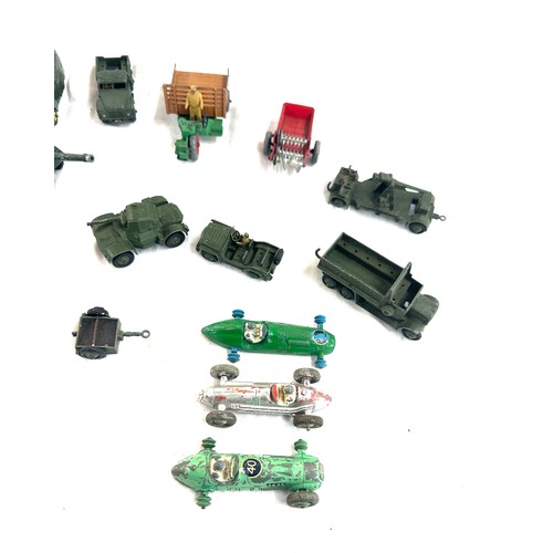 18 - Selection Britian's military vintage metal toys, dinky etc