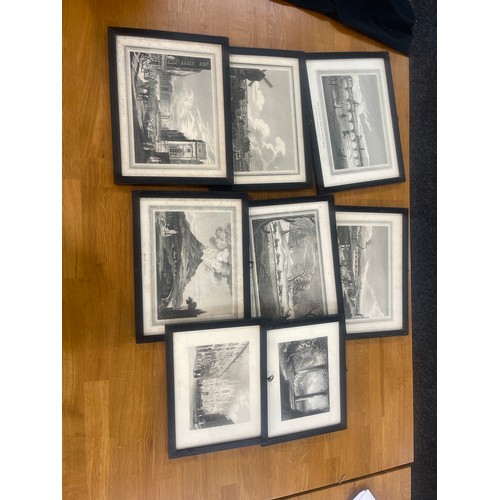 66 - Selection of framed prints/ engravings  by H.Bibby largest measures approximately 11 inches by 8.5