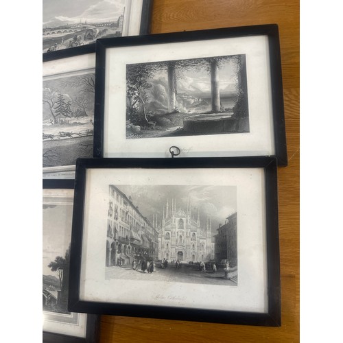 66 - Selection of framed prints/ engravings  by H.Bibby largest measures approximately 11 inches by 8.5