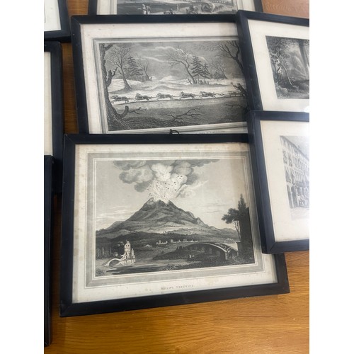 66 - Selection of framed prints/ engravings  by H.Bibby largest measures approximately 11 inches by 8.5