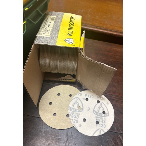 71 - Klingspor self fastening sanding discs 120 gran- 10 boxes x 100