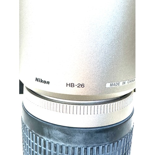 43 - nikon af nikkor 70- 300mm 1: 4-5.6 g lens and nikon hb-26, untested