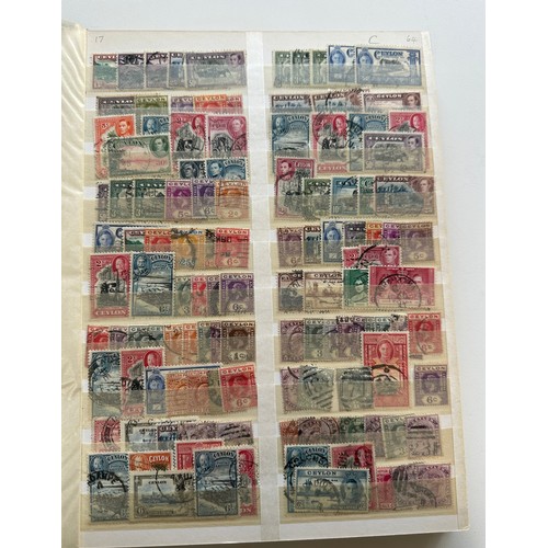 13 - Stockbook containing over 1700 British commonwealth, KGVT stamps, prior 1953