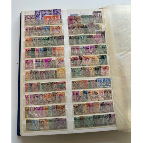 13 - Stockbook containing over 1700 British commonwealth, KGVT stamps, prior 1953