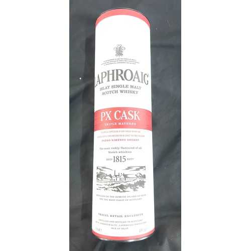 538 - New and sealed Laphroaig PX Cask, triple matured whisky,  1 Litre, 48%