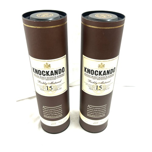 551 - 2 bottles of Knockando 15 year old Speyside single malt scotch whisky