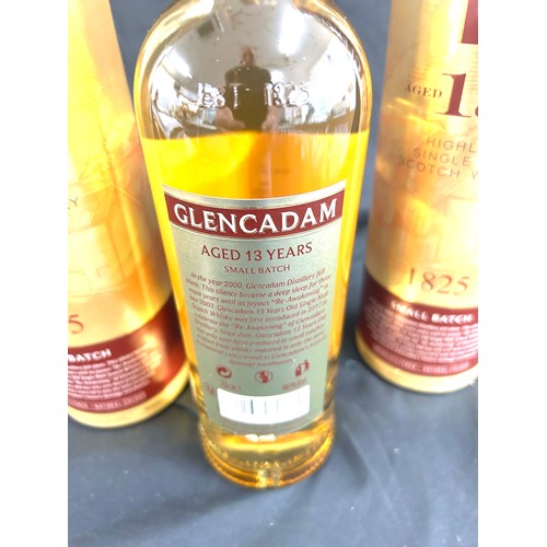 537 - 2 bottles of Glencadam 13 Year Old small batch Highland single malt Scotch whisky