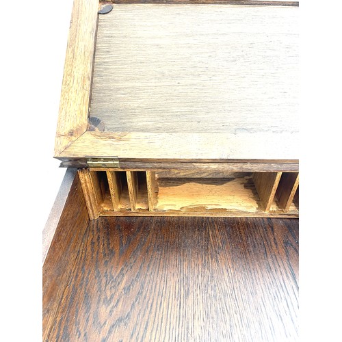 381 - Vintage oak writing slope 20 inches long depth 21 inches 7 inches tall