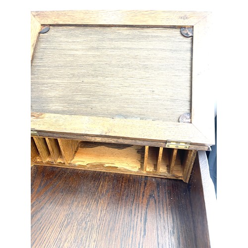 381 - Vintage oak writing slope 20 inches long depth 21 inches 7 inches tall