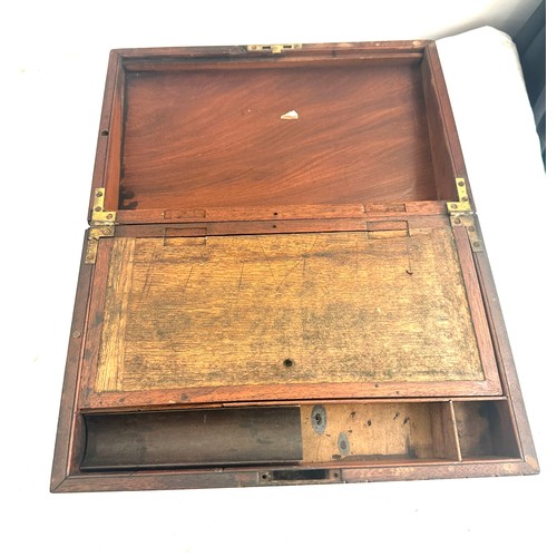 260 - Victorian writing slope box with drawer