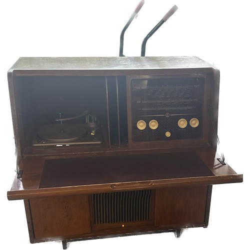 352 - Vintage ferrant 455 radiogram in working order measures approx 34 inches tall 35 inches wide and 18 ... 