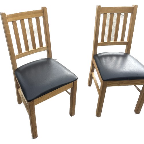 300 - Four oak dining room chairs