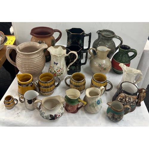 243 - Selection of vintage porcelain jugs to include Aynsley etc