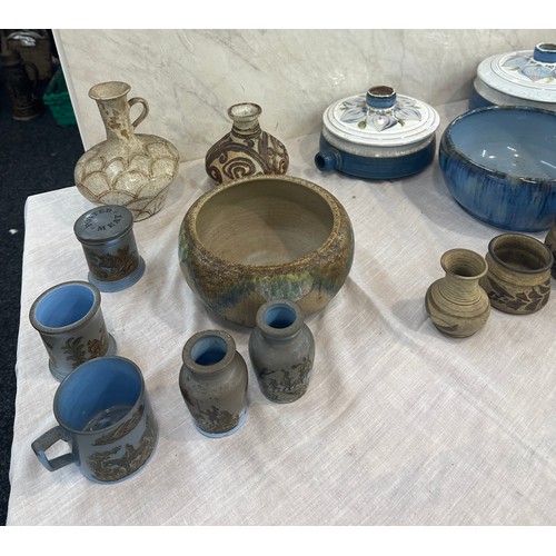 181 - Selection of stoneware items to include tureens, vases, bowls etc