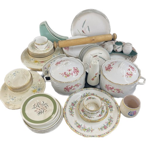 210 - Selection of part dinner services to include Masons, Coalport, Royal Kent, items to include tureens,... 