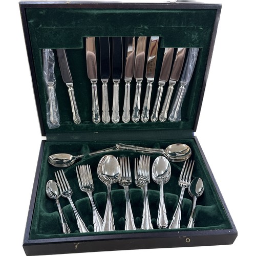 75 - Canteen of Sheffield plate cutlery