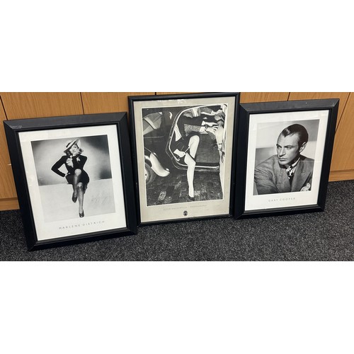 60 - 3 Framed black and white prints 24 inches tall 21 inches wide