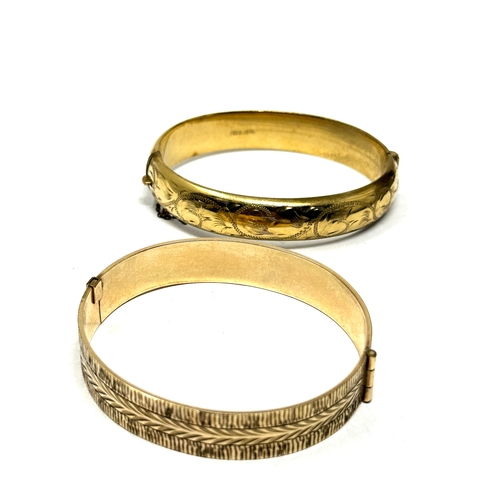 495 - Two 9ct Rolled Gold Bangles (42g)