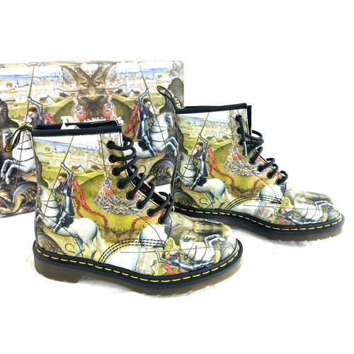 Brand new in the box Limited edition Dr Marten George and Dragon back hand boots size 6 1460