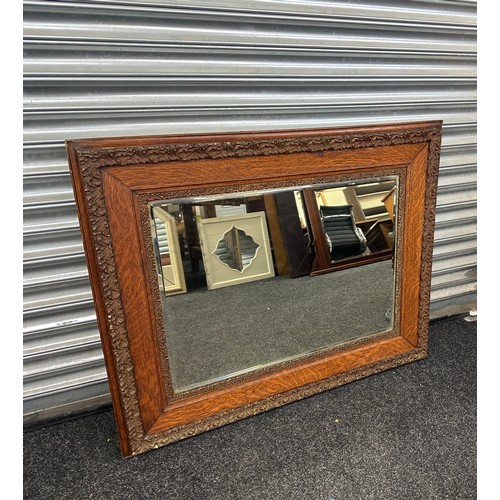 152 - Large framed mirror, measures approximately 34 inches tall 41 inches wide